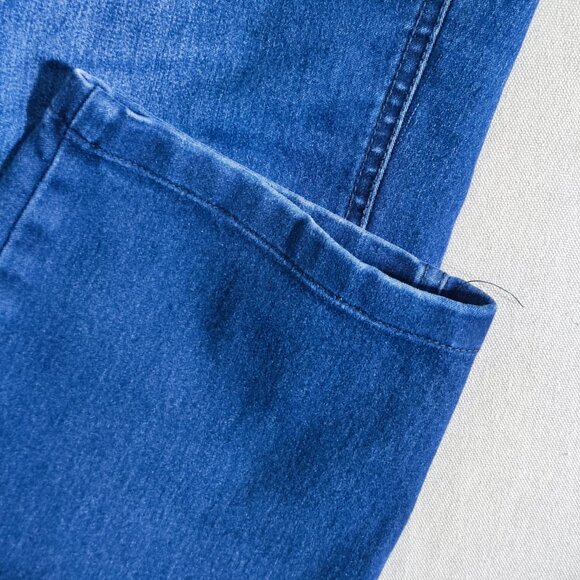 Kenneth Cole Reaction jeans women's size 14 dark wash blue skinny straight leg - Picture 9 of 14